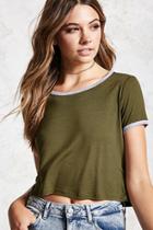 Forever21 Semi-cropped Ringer Tee