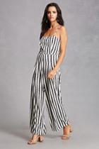 Forever21 Stripe Pleated Jumpsuit