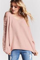 Forever21 Oversized Distressed Knit Sweater