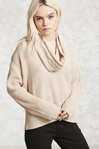 Forever21 Cutout Cowl Neck Sweater