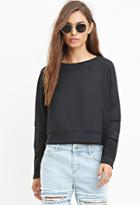 Forever21 Tonal-paneled Boxy Sweatshirt