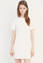 Forever21 Women's  Ribbed T-shirt Dress (white)