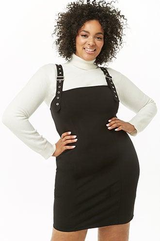 Forever21 Plus Size Buckle-strap Mini Dress
