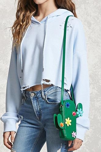 Forever21 Cactus Faux Leather Crossbody