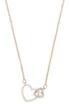 Forever21 Intertwined Heart Charm Necklace