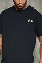 21 Men Men's  Slay Embroidered Graphic Tee