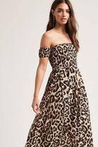 Forever21 Reverse Leopard Print Dress