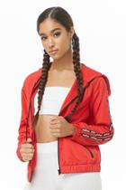 Forever21 Shanghai Striped-trim Windbreaker