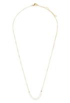Forever21 Beaded Birthstone Necklace (clear/gold)