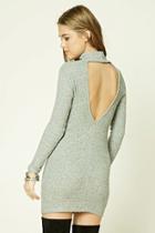 Forever21 Ribbed Knit Cutout Back Dress