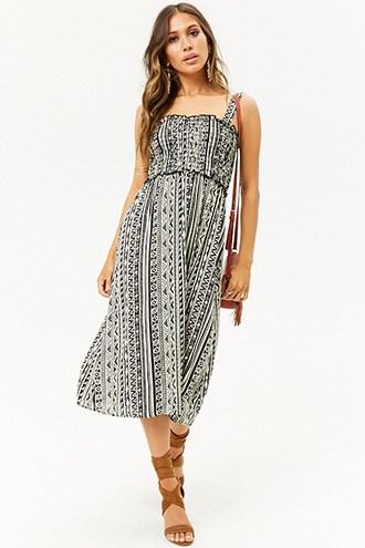 Forever21 Geo Print Midi Dress