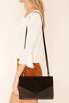 Forever21 Black Faux Suede Envelope Crossbody