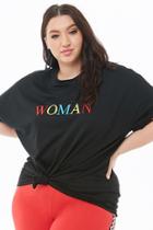 Forever21 Plus Size Woman Embroidered Graphic Tee
