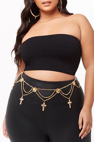 Forever21 Plus Size Layered Charm Waist Chain