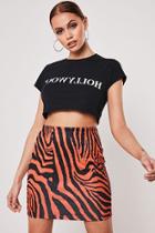 Forever21 Missguided Tiger Mini Skirt