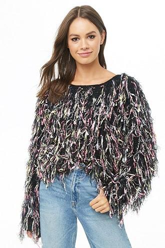 Forever21 Shaggy Fringe Sweater