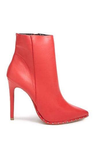 Forever21 Studded Trim Booties
