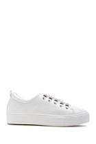 Forever21 Faux Leather Low Top Sneakers
