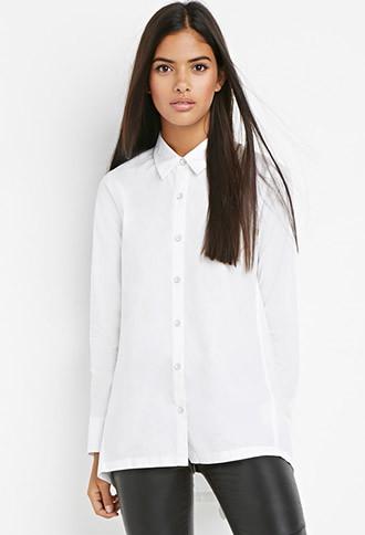 Love21 Dropped-hem Oversized Shirt