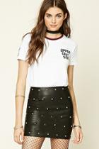 Forever21 Women's  Upper East Side Logo Tee