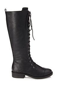 Forever21 Tall Lace-up Boots