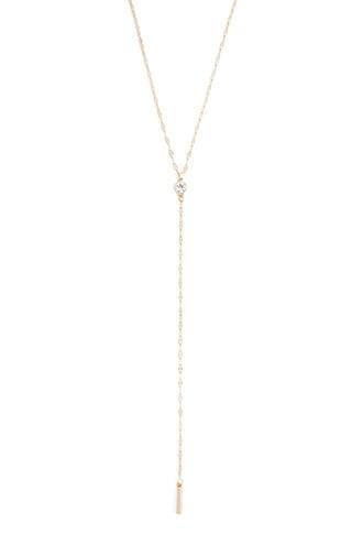 Forever21 Etched Rhinestone Charm Necklace