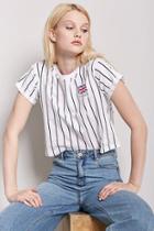 Forever21 Stripe London Graphic Tee