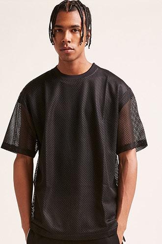 Forever21 Netted Mesh Tee