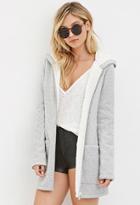 Forever21 Plush-lined Heathered Hoodie