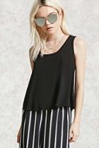 Forever21 Buttoned-back Top