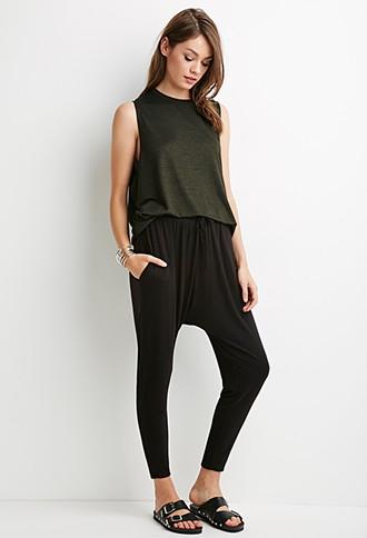 Forever21 Slub Knit Drawstring Sweatpants