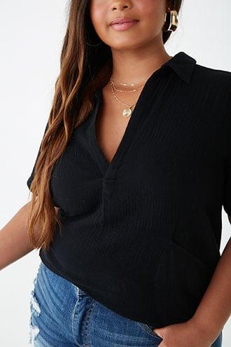 Forever21 Plus Size Cotton V-neck Tunic