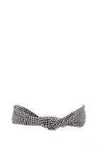 Forever21 Knotted Houndstooth Headwrap