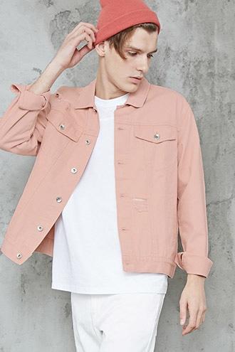 Forever21 Distressed Jean Jacket