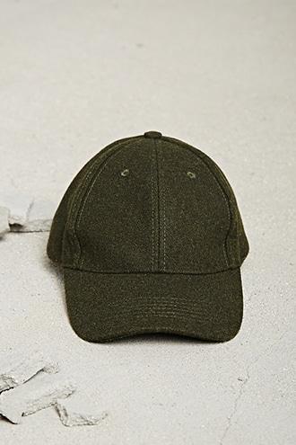 21 Men Olive Men Woolen Baseball Cap