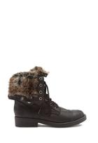 Forever21 Faux Fur-lined Combat Boots