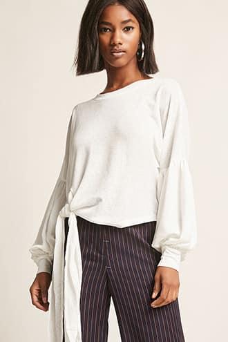 Forever21 Selfie Leslie Balloon-sleeve Top
