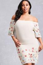 Forever21 Plus Size Floral Striped Dress