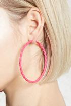 Forever21 Twisted Neon Hoop Earrings