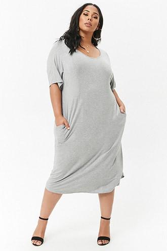 Forever21 Plus Size Twist-back Midi Dress