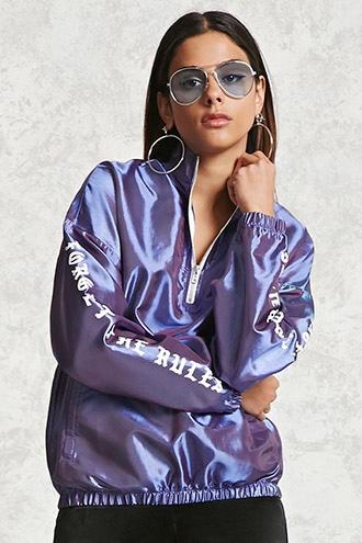 Forever21 Forget The Rules Graphic Jacket