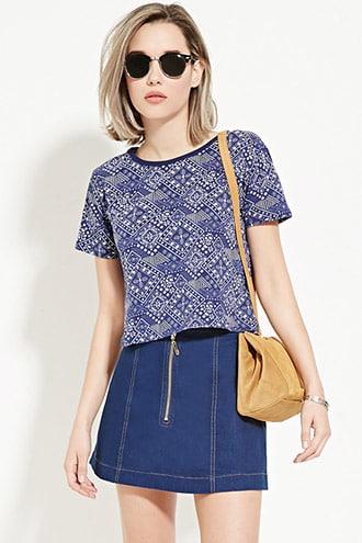 Forever21 Paisley Print Top