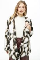 Forever21 Multicolored Shaggy Faux Fur Coat