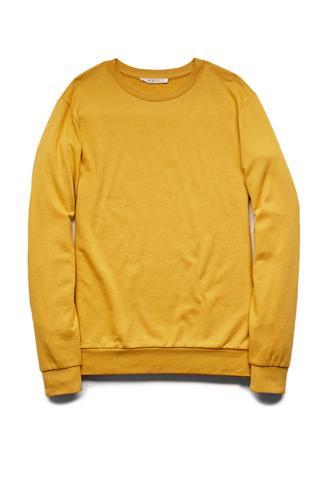 21 Men 21 Men Classic Crew Neck Sweatshirt Mustard Small