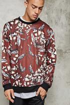 21 Men Men's  Foliage Print Sweatshirt