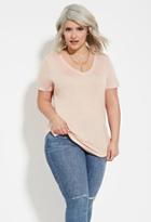 Forever21 Plus Women's  Plus Size Classic V-neck Tee
