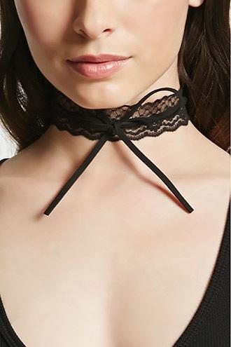 Forever21 Layered Lace Wrap Choker