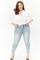 Forever21 Plus Size Faded Wash Skinny Jeans