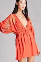 Forever21 Blush Noir Embroidered Dress