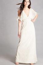 Forever21 Lace Open-shoulder Maxi Dress